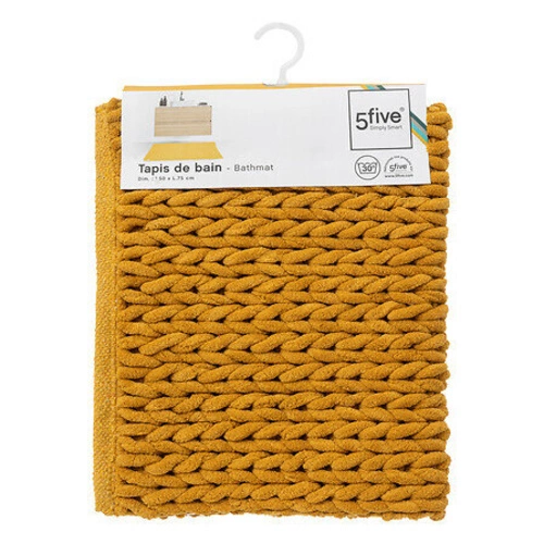 Koupelnová předložka Colors 5five simply smart hořčicová 50x75 cm bavlněná moderní