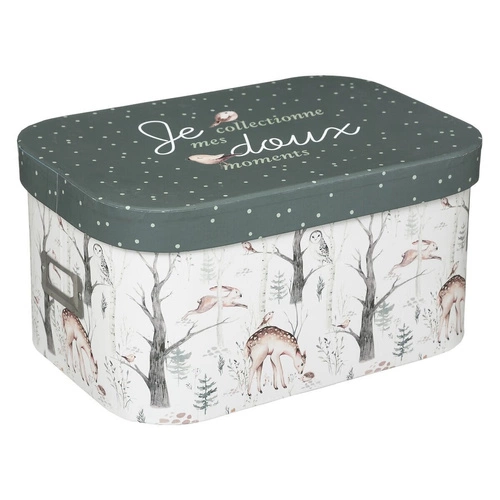 Atmosphera sada 3 dekoračních úložných boxů pro děti Les moderní