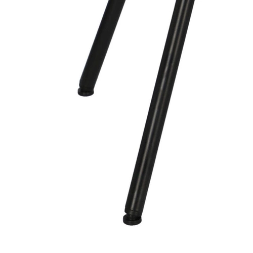 Barová židle Nagzari černá loftová z ekokůže a kovu do kuchyně a kuchyňského ostrůvku Intesi