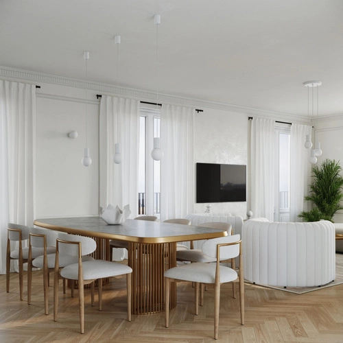 Moderní bílá stolní lampa HALO Sollux Lighting z hliníku a skla do ložnice nebo obývacího pokoje