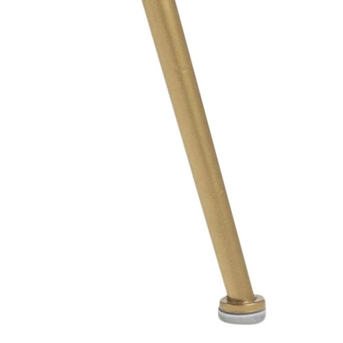 Čalouněná židle glamour Louise Actona černá se zlatými nohami do jídelny nebo ke kosmetickému stolku