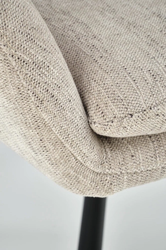 Otočná čalouněná židle Ophelia Intesi béžová s područkami do obýváku a kanceláře