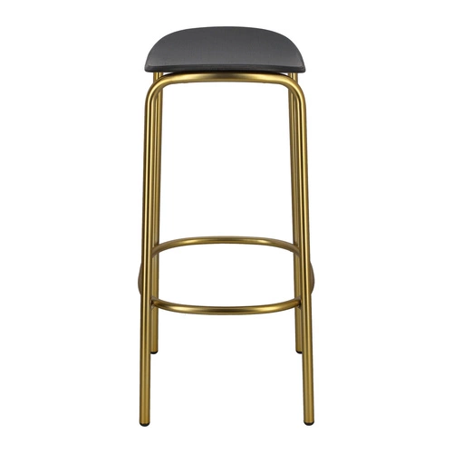 Barová stolička bez opěradla TRICK wood 65 cm černo-zlatá moderní do kuchyně a jídelny SCAB Design