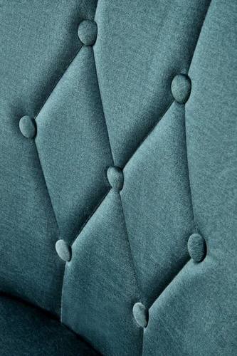 Jídelní židle Andre zelená čalouněná sametem na dřevěných nohách Intesi