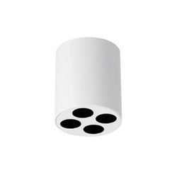 Stropní LED svítidlo ZOE bílý minimalistický do obýváku a kuchyně hliník 4x9W