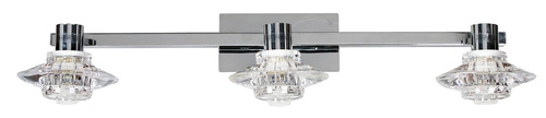 Stropní svítidlo L&h rastek strip 3x40W G9 chrom