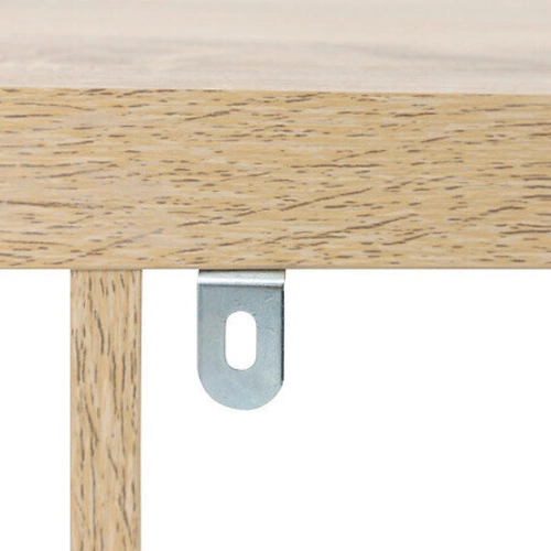 Knihovna Bivoak nízká 8 polic přírodní MDF do obýváku a studentského pokoje 5five