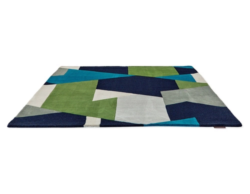 Vlněný koberec do obýváku Popova Amazonia 250x350 cm geometrický boho ručně tkaný multicolor