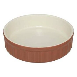 Keramická miska na creme brulée 12 cm červená kulatá na zapékání 5five simply smart