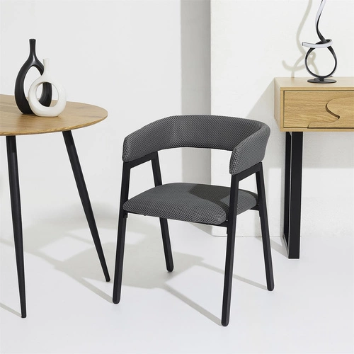 Čalouněná židle Craft Intesi šedá s područkami do jídelny a kuchyně moderní