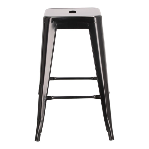 Barová židle Paris 66 cm černá inspirovaná Tolix OUTLET