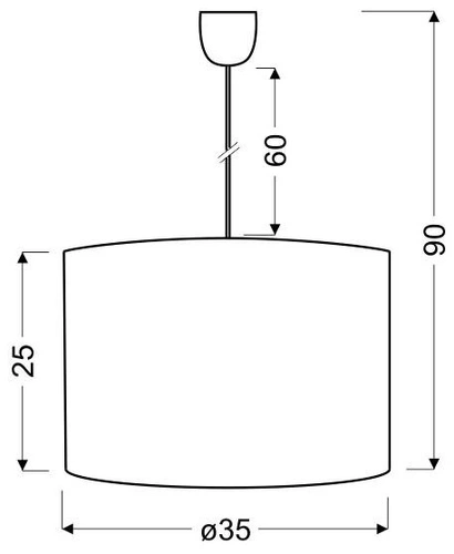Farm 35 1x60W E27 závěsné svítidlo (stínidlo 77-01580+spojka 85-89369)