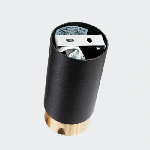 Stropní svítidlo NERO 12,5 černé zlaté moderní do obývacího pokoje a ložnice SOLLUX