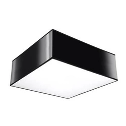 Černý čtvercový stropní svítidlo HORUS 25 moderní do obýváku kuchyně ložnice Sollux Lighting
