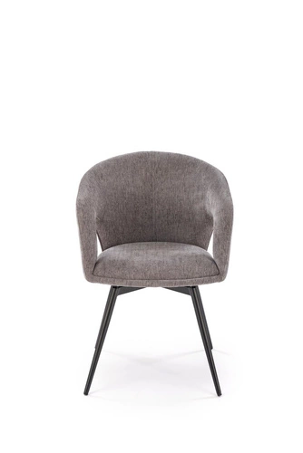 Otočná židle Meibel šedá čalouněná s područkami do kanceláře a obýváku moderní Intesi