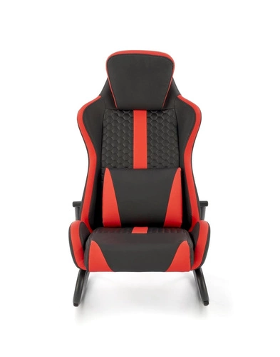 Herní houpací křeslo Gamer Intesi moderní černo-červené do studentského pokoje