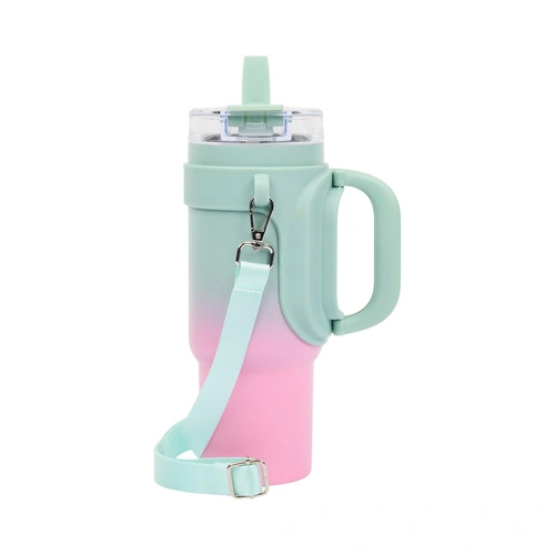 Termohrnek Malibu Intesi 900 ml modro růžový na cesty