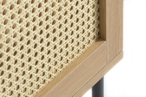 Vysoká komoda Pensacola ratan dub moderní do obýváku na nožičkách