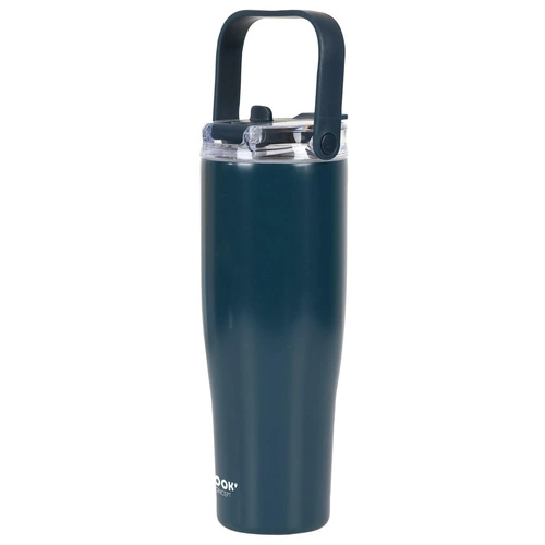 Termo hrnek kovový New York 900ml modrý Intesi na kávu a čaj cestovní