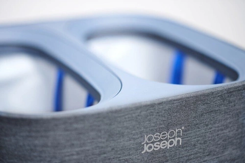 Joseph Joseph Tota moderní dvoukomorový koš na prádlo 60 l s víkem do koupelny černý