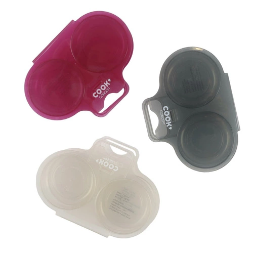 Nádoba na vaření vajec v mikrovlnné troubě šedá