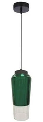 Trubice 13 1x60W E27 zelená závěsná lampa