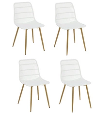 Sada 4 bílých židlí Klaus