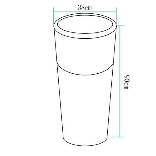 Zahradní lampa květináč FLOWER POT L LED RGBW 16 barev 90 cm