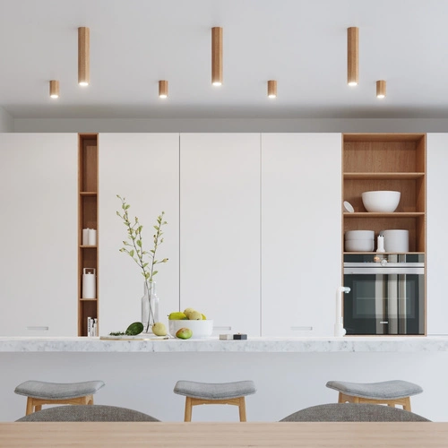 Nástěnné svítidlo ZEKE moderní dubové do obývacího pokoje a ložnice skandinávský Sollux Lighting