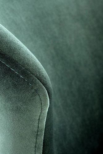 Jídelní židle Ginette zelená čalouněná sametová s područkami moderní Intesi