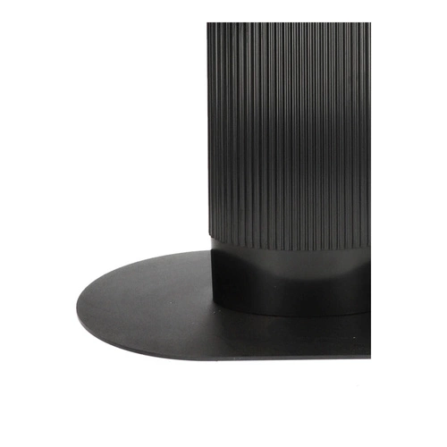 Jídelní stůl Maxim černý oválný moderní na jedné noze 120x70 cm Intesi