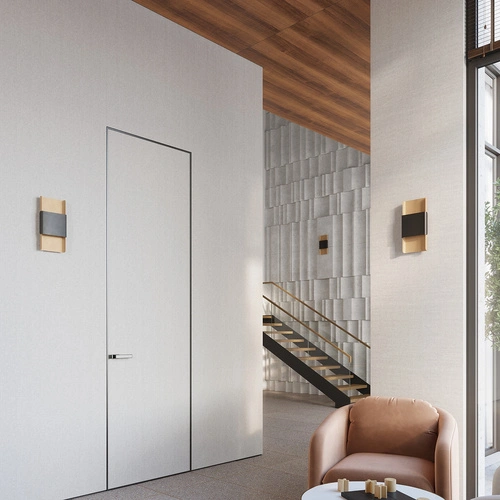 Nástěnné svítidlo DURLIN moderní zlaté černé kovové do obýváku a ložnice 40 cm SOLLUX