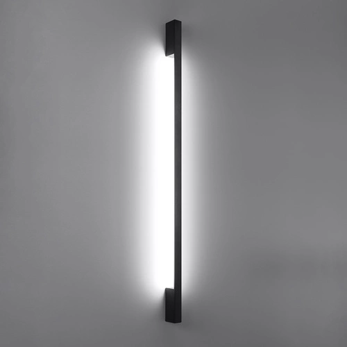 Moderní nástěnné LED svítidlo SAPPO L černé 150 cm do obýváku a ložnice Thoro