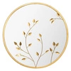 Kulaté zrcadlo glamour Feuille 58 cm zlaté do obýváku v kovovém rámu Atmosphera