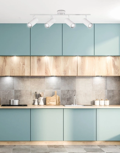 Stropní svítidlo Colly bílá 4bodová nastavitelná do obýváku a kuchyně moderní kovová