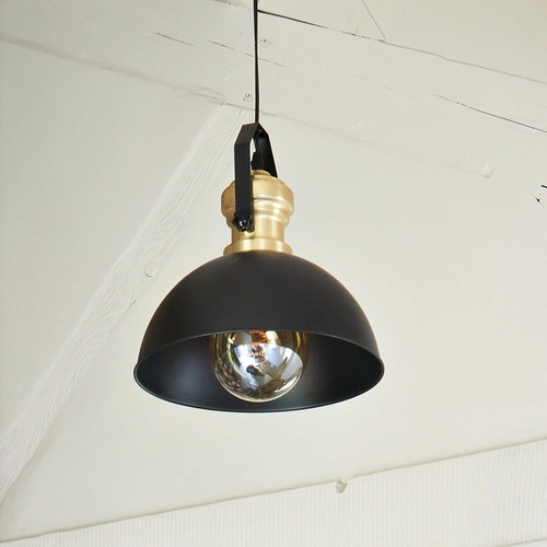 Závěsné svítidlo Flower černé kovové industriální nad stůl do obýváku a kuchyně Atmosphera