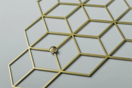 Stiga moderní nástěnný věšák do předsíně zlatý kovový POLYHEDRA 37 cm