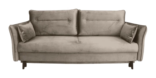 Rozkládací pohovka Verin skandinávská béžová s úložným prostorem do obýváku s funkcí spaní