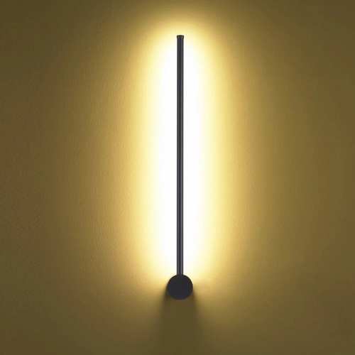 Nástěnné LED svítidlo SPARO černé 60 cm moderní do obýváku a ložnice Step into Design