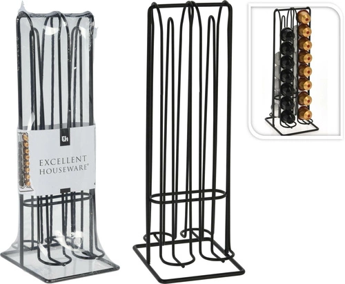 Držák kávových kapslí Nespresso kovový černý