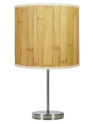 Dřevěná stolní lampa 1x60W E27 borovice