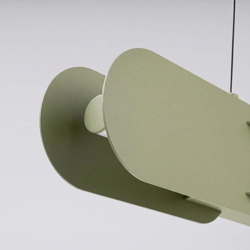 Závěsné LED svítidlo CHAIN 158 olivově zelené nad ostrůvek moderní