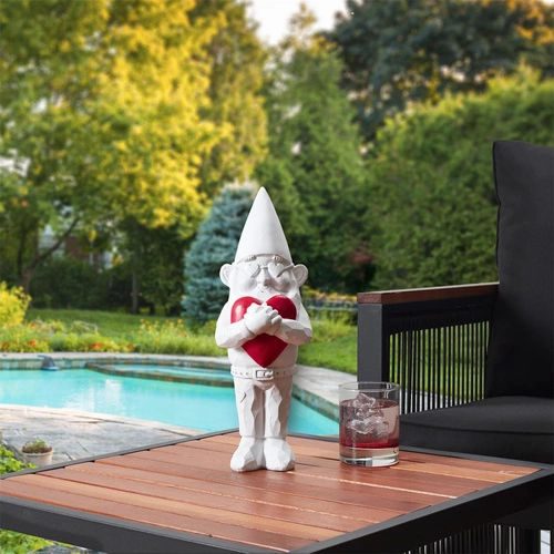 Dekorační figurka Gnom Love Intesi moderní do obýváku a zahrady jako dárek 33 cm