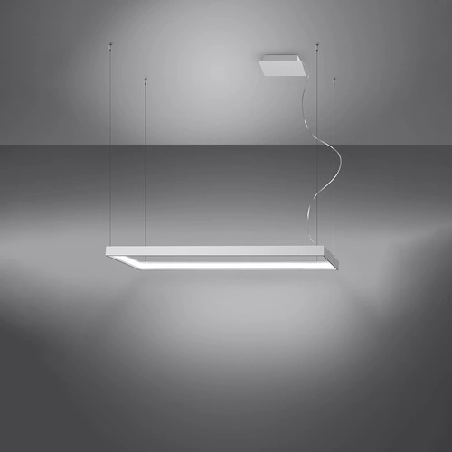 LED lustr Tuula M bílý moderní do obýváku industriální stropní svítidlo 100 cm