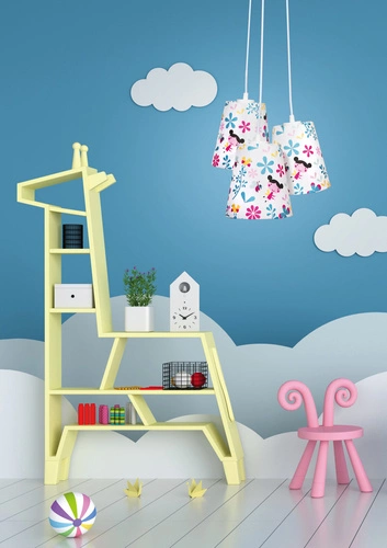 Dívčí závěsná lampa 3x40W E27