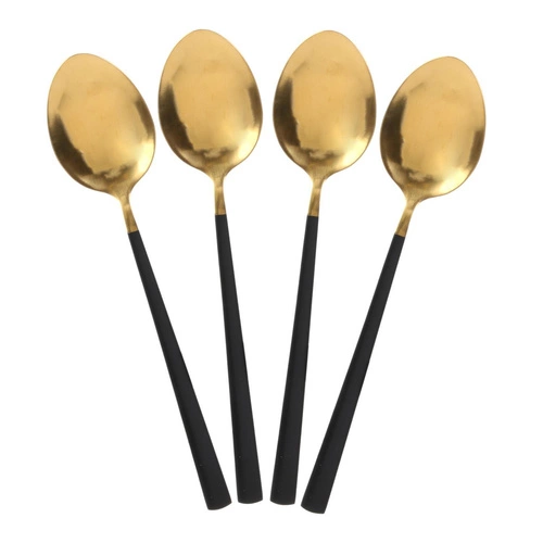 Sada příborů Cerise 16ks zlato-černá