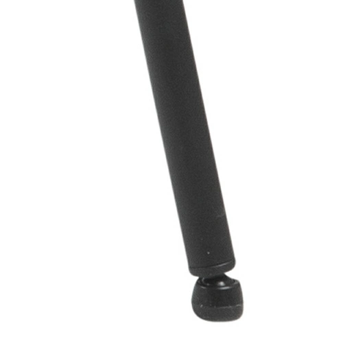 Sada 2 sametových černých židlí Lima s područkami