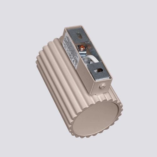 Moderní nástěnné svítidlo KARBON 10 taupe hliníkové do obýváku a ložnice