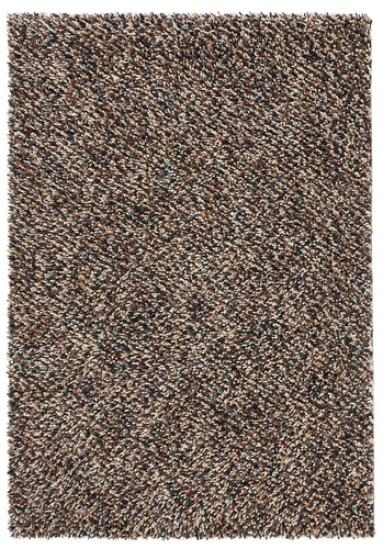 Vlněný shaggy koberec do obýváku Shaggy Dots béžovo-hnědý moderní 200x300 Carpets&More