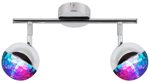 Stropní LED svítidlo Party chrom moderní nastavitelná do obýváku a kuchyně 38 cm